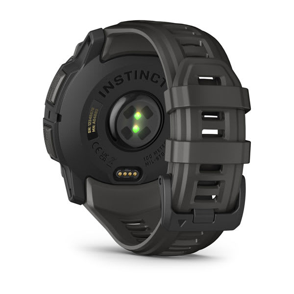 Instinct® 3 – 50 mm, AMOLED, Sort med Charcoal rem