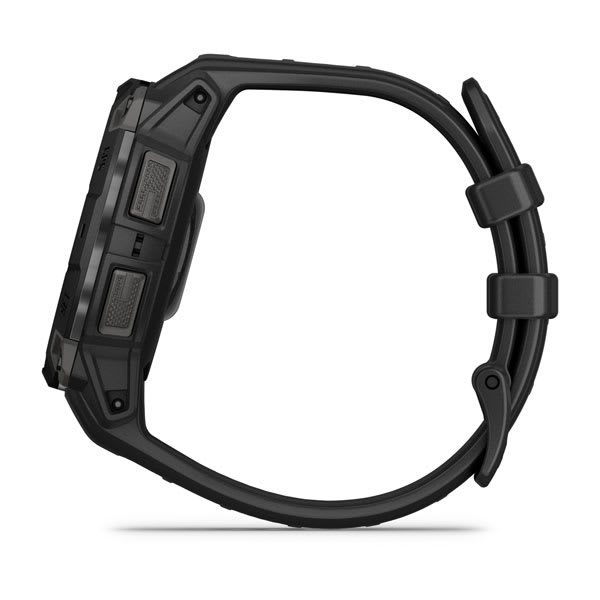 Instinct® 3 – 45 mm, AMOLED, Sort med sort rem