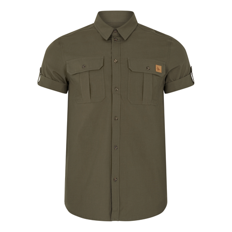 Selous S/S Cargo Skjorte - Grape leaf