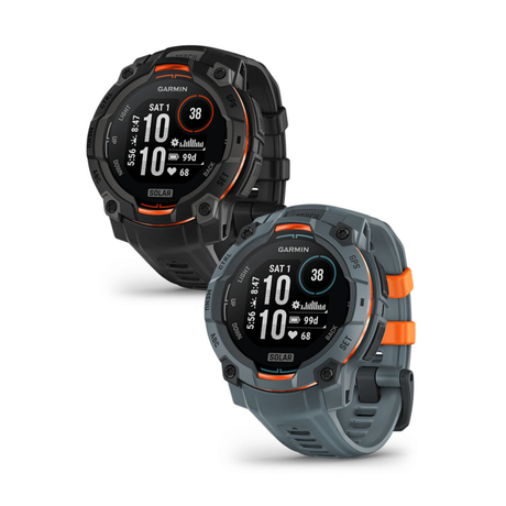 Instinct® 3 – 45 mm, Solar, Sunburst med Sunburst/Grey rem 2