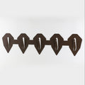 Torp Solution opsatsplade til 5 bukke Vandret - diamond / Corten