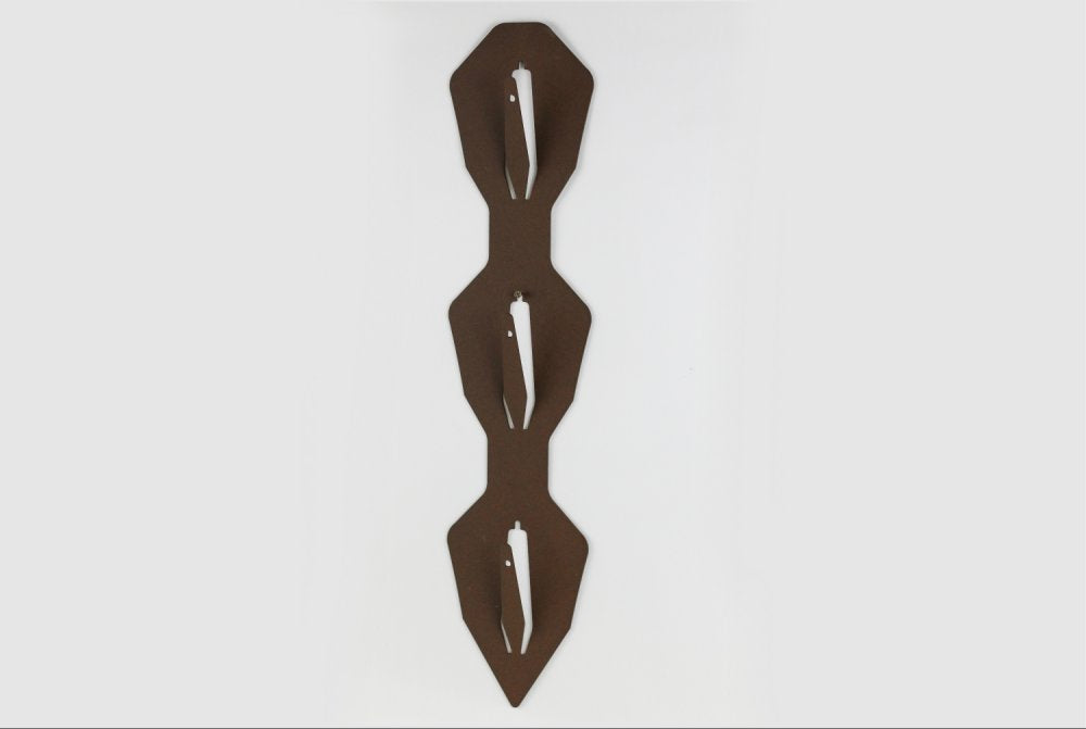 Torp Solution opsatsplade til 3 bukke Lodret - diamond / Corten