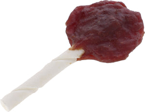 Rawhide lollipop, med and og ost, 10cm, 20g,