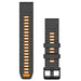 QuickFit® 22 remme, Graphite/Spark Orange silikone 3