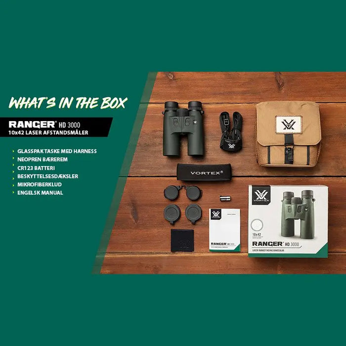 Vortex Ranger HD 3000 10x42 LRF med afstandsmåler