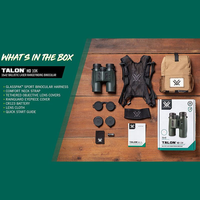 Vortex Talon HD 10K 10x42 LRF afstandsmåler med GeoBallistic