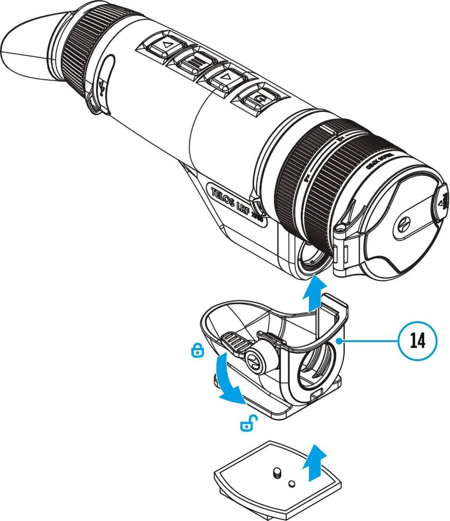 Pulsar Telos LRF Tripod Adapter