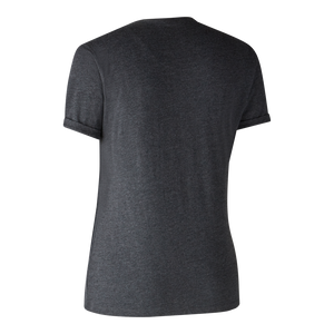 Ladies Basis 2-pak T-shirt Brown Leaf Melange  - Deerhunter