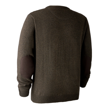 Sheffield Strik med V-hals - Dark Elm - Deerhunter