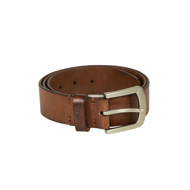 Læderbælte, 4 cm bredt lys brun - Deerhunter - Jagtbutikken