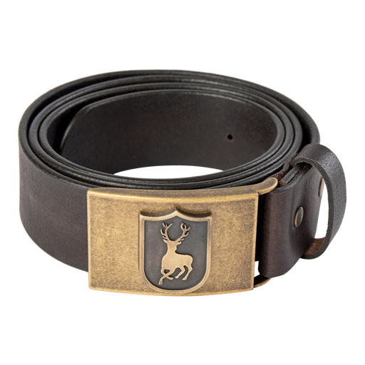 Læderbælte mørk brun - Deerhunter - Jagtbutikken