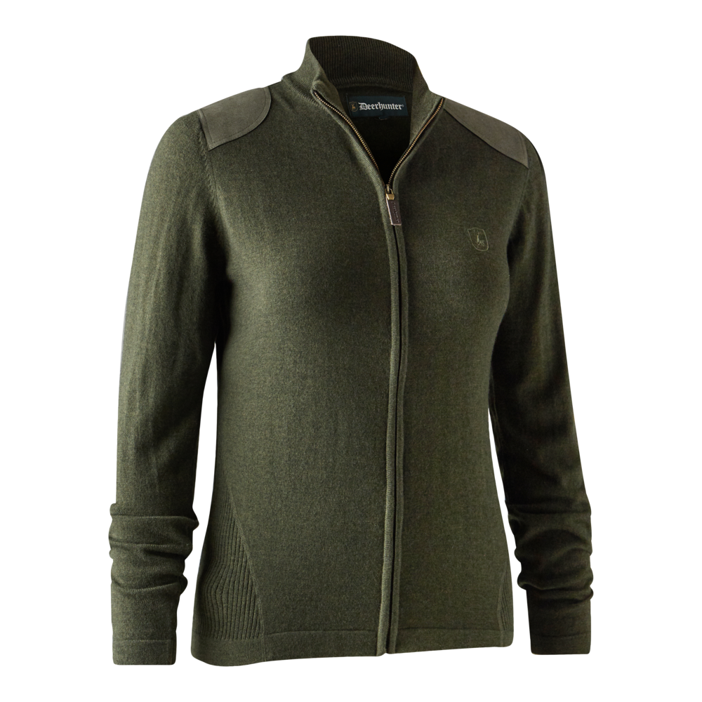 Lady Darlington Strikcardigan - Green - Deerhunter