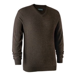 Kingston Strik med V hals - Dark Elm - Deerhunter