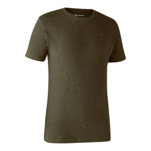 Basis 2-pak T-shirt Adventure Green Melange - Deerhunter