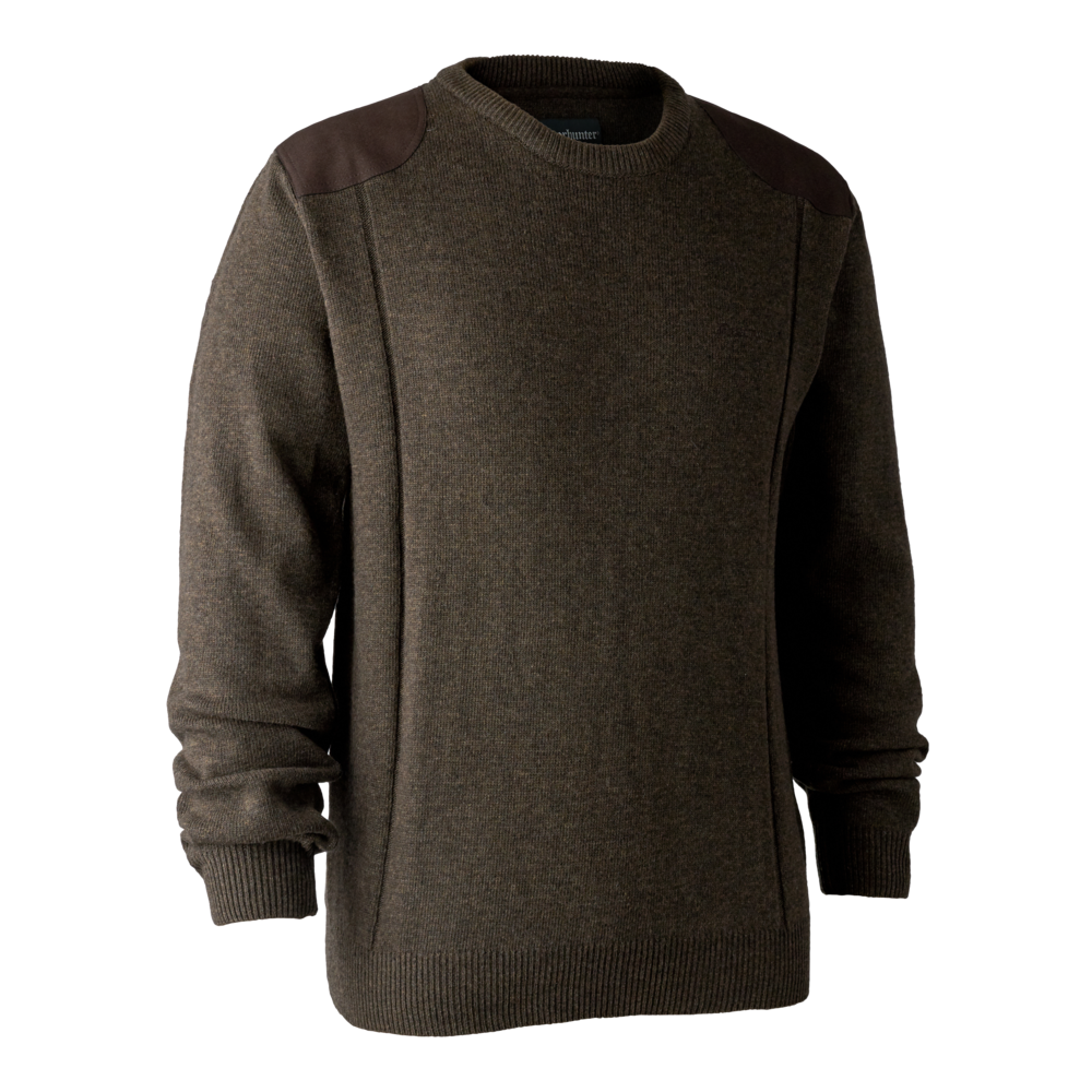 Sheffield Strik med rund hals - Dark Elm - Deerhunter