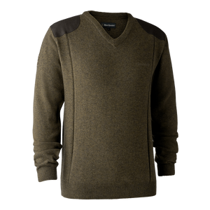 Sheffield Strik med V-hals - Cypress - Deerhunter