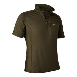 Excape Insulated T-shirt med lynlås i halsen - Green - Deerhunter