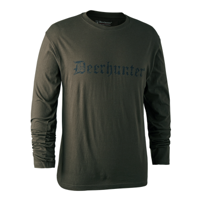 Logo T-Shirt med lange ærmer Tekst - Deerhunter