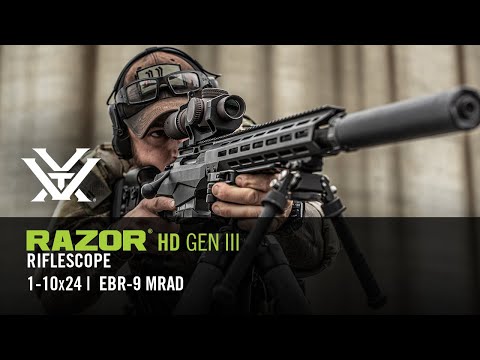 Razor HD 1-10x24 Gen III m/EBR-9 - (MRAD)  - Vortex